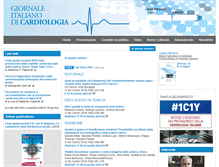 Tablet Screenshot of giornaledicardiologia.it